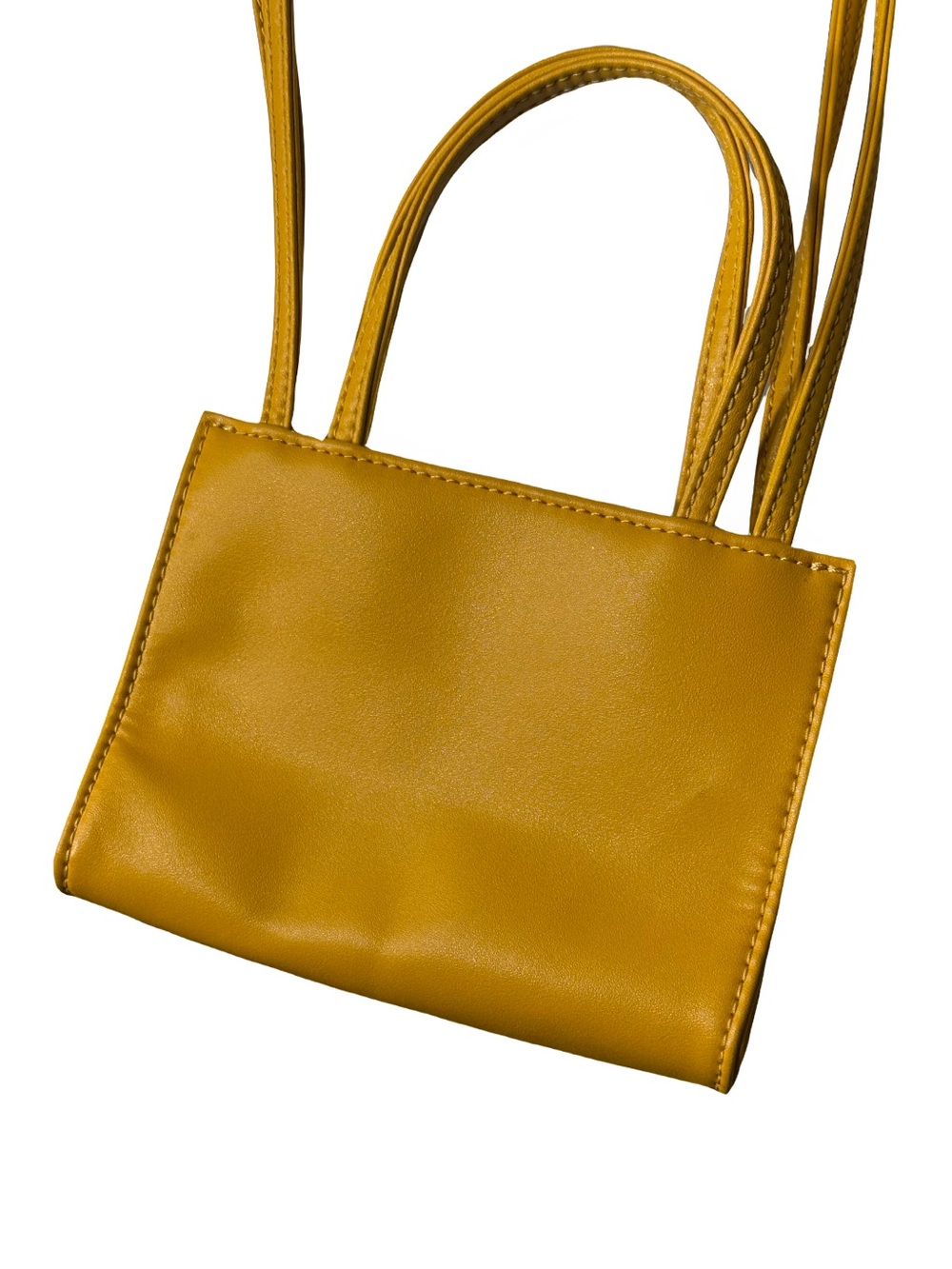 Telfar Mustard Yellow Small Shopping Bag Crossbody - Picture 5 of 7